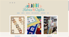 Desktop Screenshot of fabricsnquilts.com